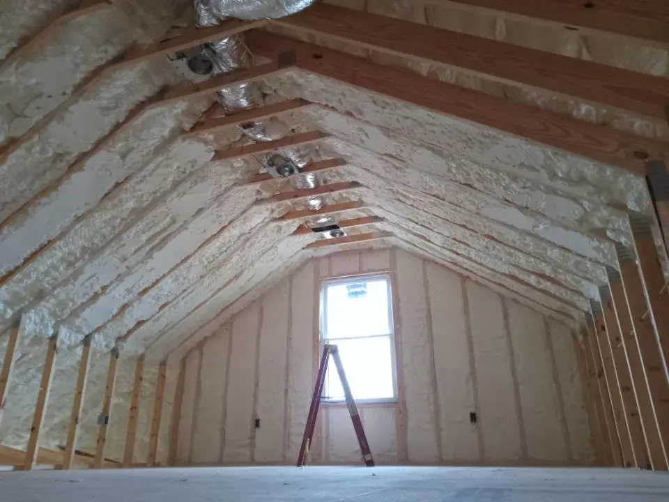 Spray foam roofing application for Crawl Space Insulation project in Homosassa Springs